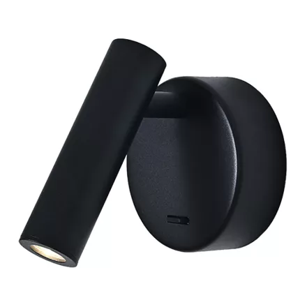MANTRA PREA TEK WALL READER LAMP BLACK 3W 2700K