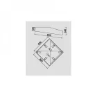  Mantra Mini 6160 Ceiling Lamp White White Metal Acrylic