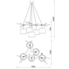 MANTRA SABINA decorative indoor pendant lamp 