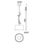 MANTRA SABINA decorative indoor pendant lamp  - small