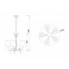 MANTRA PAOLA Decorative indoor pendant lamp 