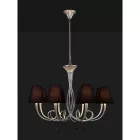  Mantra Paola Silver Painting 6207 Pendant Silver Black Metal Fabric