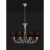  Mantra Paola Silver Painting 6207 Pendant Silver Black Metal Fabric
