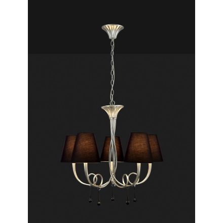  Mantra Paola Silver Painting 6208 Pendant Silver Black Metal Fabric