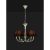  Mantra Paola Silver Painting 6208 Pendant Silver Black Metal Fabric