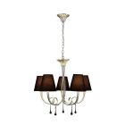  Mantra Paola Silver Painting 6208 Pendant Silver Black Metal Fabric