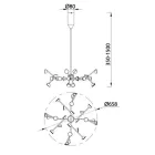 MANTRA ADN decorative indoor medium pendant lamp LED