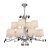  Mantra ANDREA CHROME 6310 attachment chrome white metal fabric