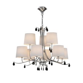    Mantra ANDREA CHROME 6311 attachment chrome white metal fabric