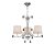  Mantra ANDREA CHROME 6315 attachment chrome white metal fabric
