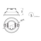  Mantra Medano 6395 Recessed Lamp White Led 3000K