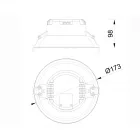  MANTRA Medano 6399 Recessed Light Gray LED 4000K