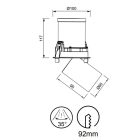 MANTRA GARDA TEK recessed LED 