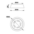 MANTRA SABINA Decorative indoor ceiling lamp 