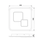 MANTRA QUAD Decorative indoor ceiling lamp LED with square remote control