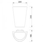 MANTRA TEJA outdoor wall lamp outdoor IP54  