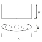 MANTRA ARCS outdoor wall lamp outdoor LED  IP54