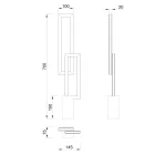  Mantra Mural 6562 Table Lamp White LED
