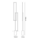  Mantra Mural 6563 Floor Lamp White Led