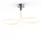  Mantra Nur Line 6601 Ceiling Lamp Chrome White Metal Acrylic