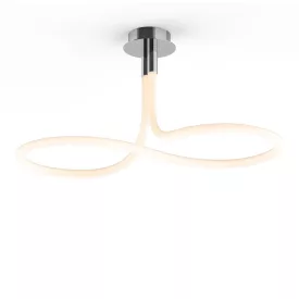    Mantra Nur Line 6601 Ceiling Lamp Chrome White Metal Acrylic