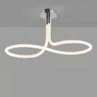  Mantra Nur Line 6601 Ceiling Lamp Chrome White Metal Acrylic
