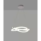  Mantra Infinity Line 6608 Modern Pendant Chrome White Metal Acrylic