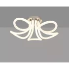  Mantra Knot Line 6615 Ceiling Lamp Chrome White Metal Acrylic