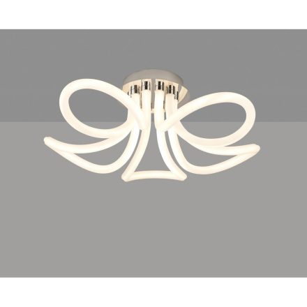  Mantra Knot Line 6615 Ceiling Lamp Chrome White Metal Acrylic
