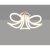  Mantra Knot Line 6615 Ceiling Lamp Chrome White Metal Acrylic