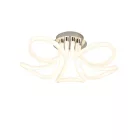  Mantra Knot Line 6615 Ceiling Lamp Chrome White Metal Acrylic