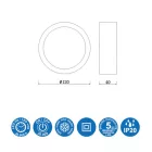 MANTRA SAONA SUPERFICIE TEK Surface LED  Round