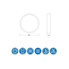 MANTRA SAONA SUPERFICIE TEK Surface LED  Round