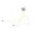  Mantra Armonia White 6720 Ceiling Lamp Chrome White Plastic