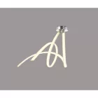  Mantra Armonia White 6722 Ceiling Lamp Chrome White Plastic