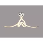  Mantra Armonia White 6723 Ceiling Lamp Chrome White Plastic