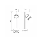  Mantra Everest 6744 Outdoor Floor Lamp White Aluminum Glass