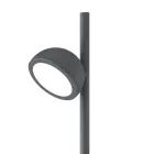  Mantra Everest 6745 Outdoor Floor Lamp Dark Gray Aluminum Glass