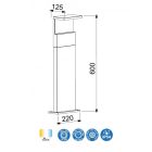 MANTRA RUKA outdoor post lamp outdoor LED 13 W 3000 K IP65