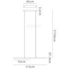 MANTRA TORCH TEK suspended lamp LED 