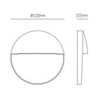 MANTRA BAKER Outdoor wall lamp for stairs Outdoor LED  IP54