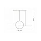 MANTRA KITESURF Decorative indoor pendant lamp LED 50W 3000K