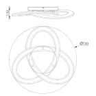 MANTRA-7151 PLANET Interior Decorative Ceiling Lamp LED 