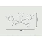 MANTRA CUBA decorative indoor ceiling lamp LED 