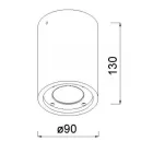 MANTRA LEVI outdoor ceiling spotlight IP65