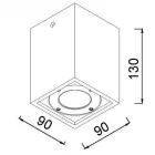 MANTRA LEVI outdoor ceiling spotlight IP65