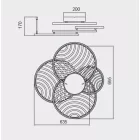 MANTRA COLLAGE Decorative indoor ceiling lamp LED