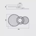 MANTRA COLLAGE Decorative indoor ceiling lamp LED