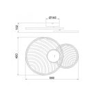 MANTRA COLLAGE Decorative indoor ceiling lamp LED