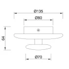  MANTRA-7240 TEK Wall lamp LED 6W 3000K